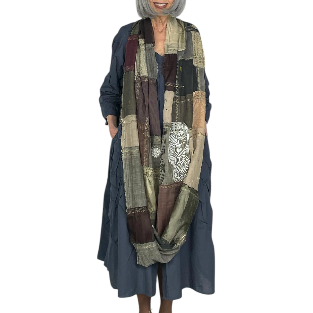 MOSAIC PATCH INFINITY SCARF