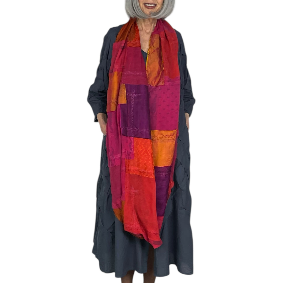 MOSAIC PATCH INFINITY SCARF