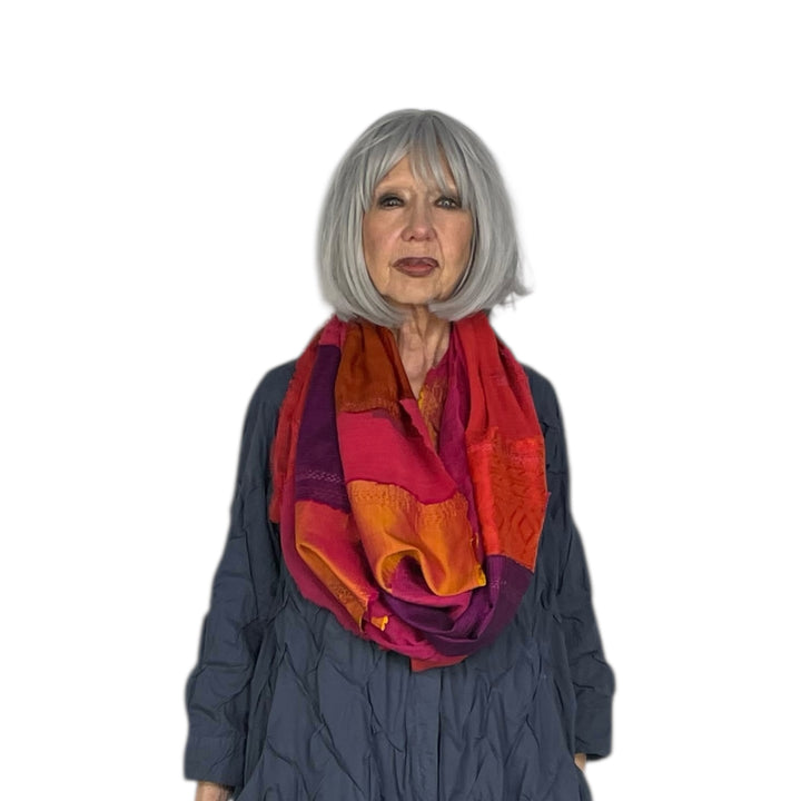 MOSAIC PATCH INFINITY SCARF