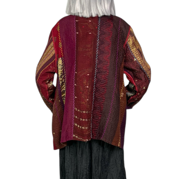 JEWEL WOVEN KAFTAN JACKET SHORT