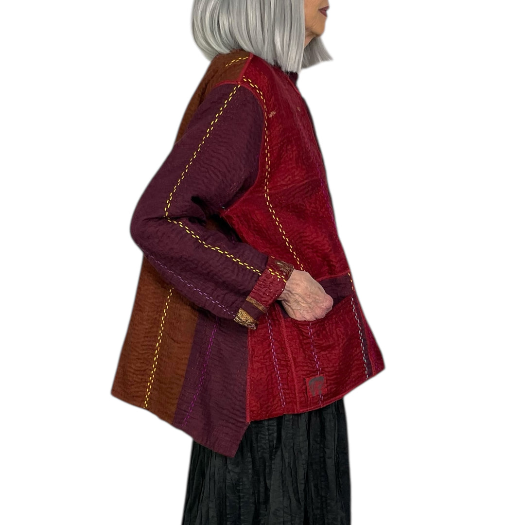 JEWEL WOVEN KAFTAN JACKET SHORT