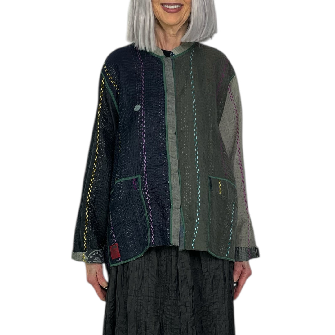 JEWEL WOVEN KAFTAN JACKET SHORT