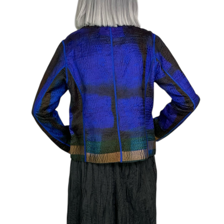 CLAMP DYED CROPPED BASIC JACKET