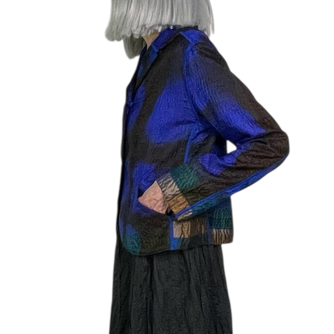 CLAMP DYED CROPPED BASIC JACKET