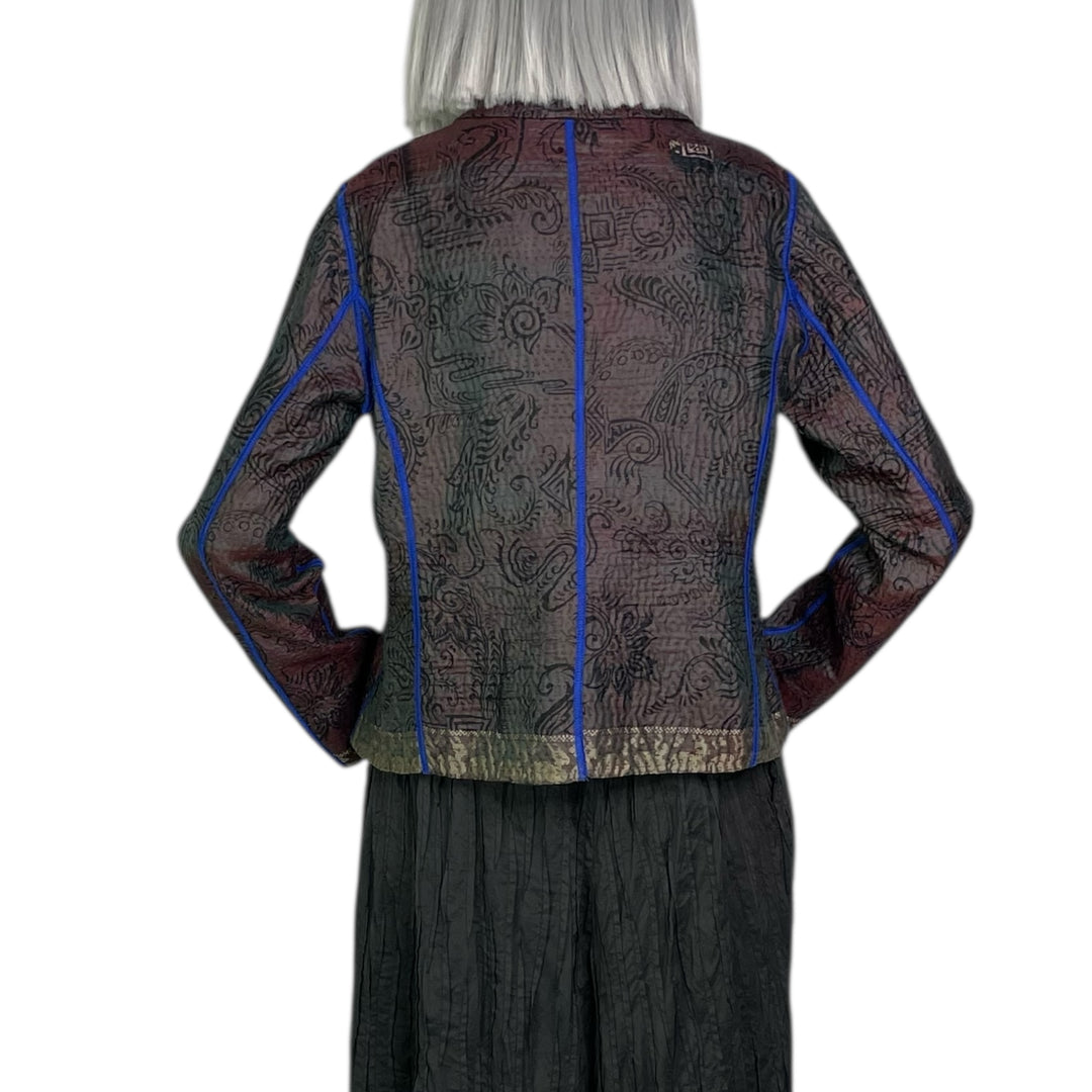 CLAMP DYED CROPPED BASIC JACKET