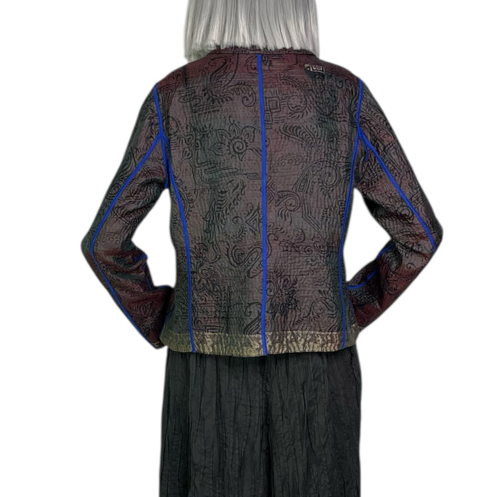 CLAMP DYED CROPPED BASIC JACKET