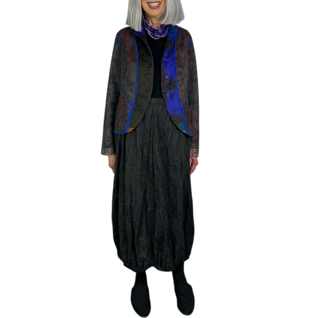 CLAMP DYED CROPPED BASIC JACKET