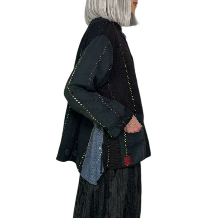 JEWEL WOVEN KAFTAN JACKET SHORT