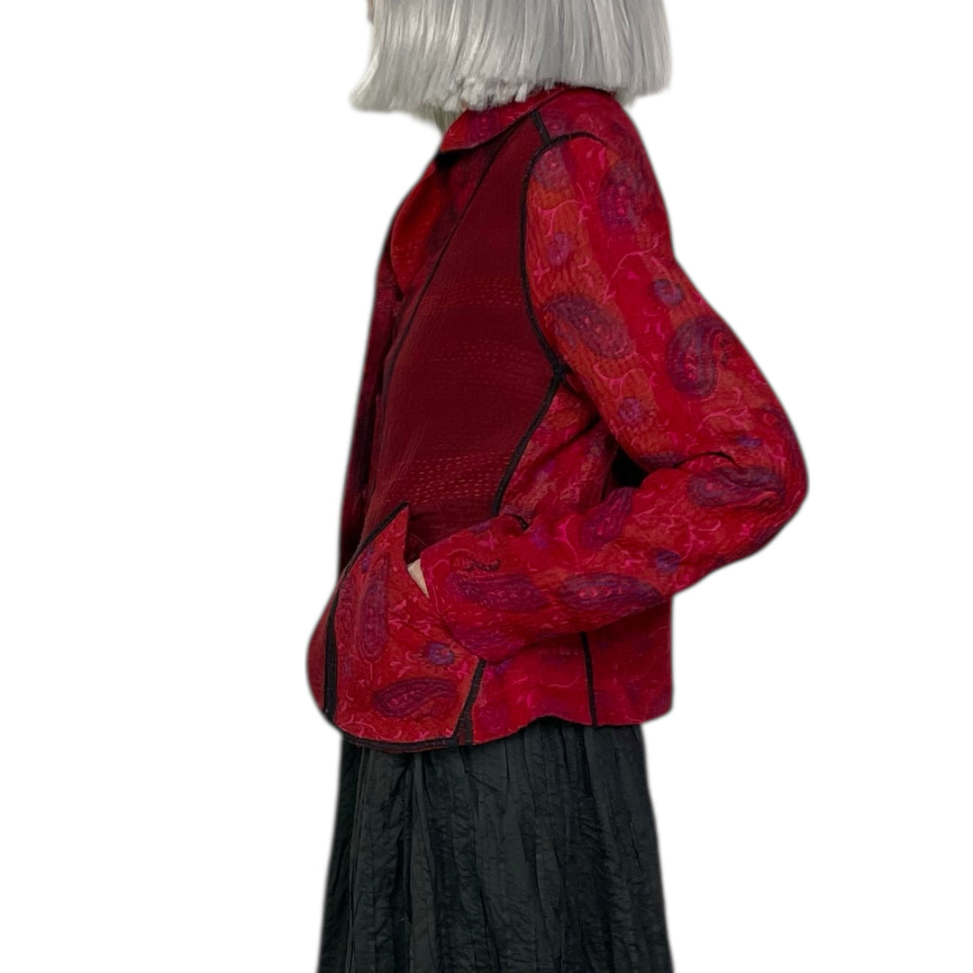 GEORGETTE CROPPED BASIC JACKET