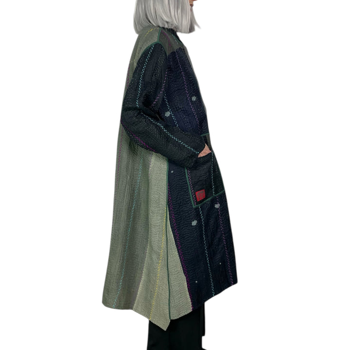 JEWEL WOVEN KAFTAN COAT