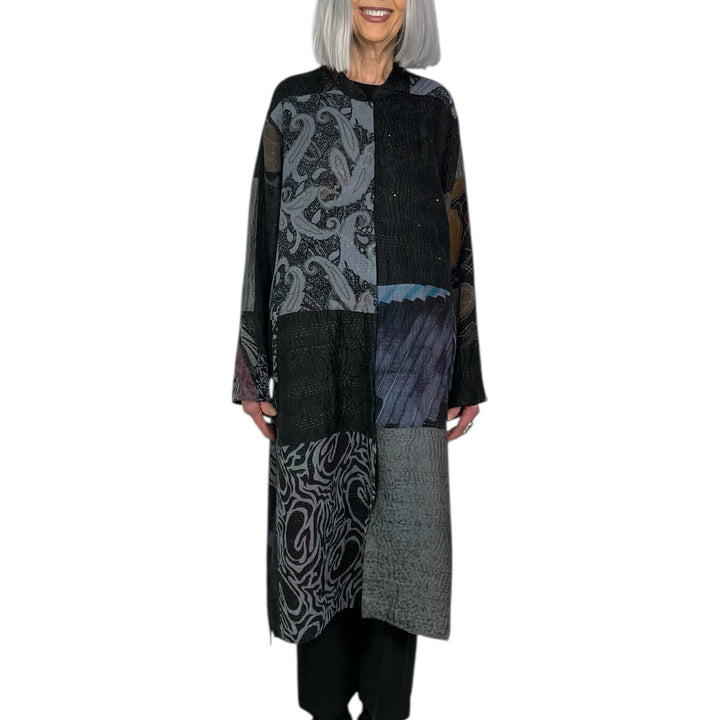 GEORGETTE PATCH KAFTAN COAT