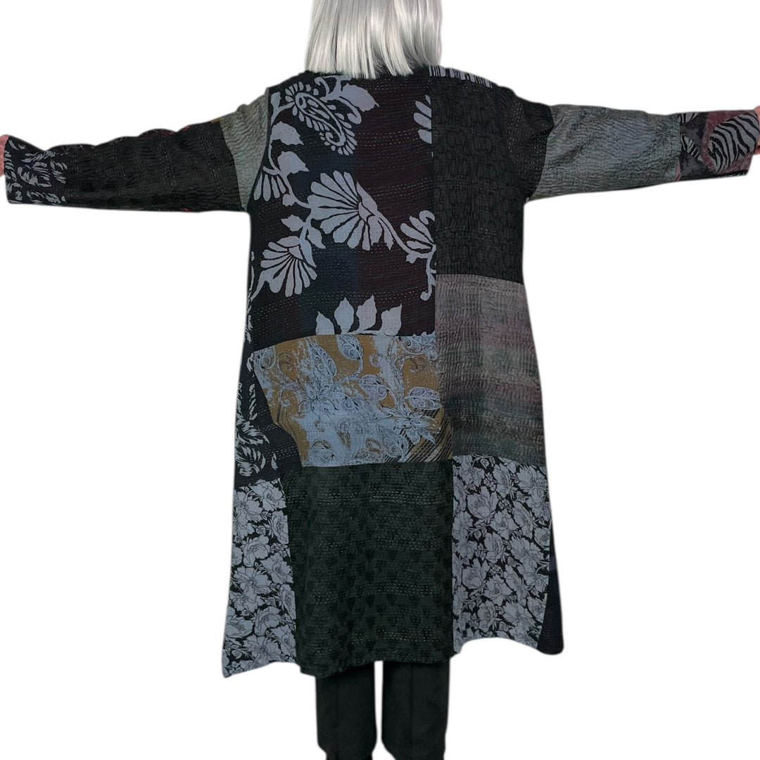 GEORGETTE PATCH KAFTAN COAT
