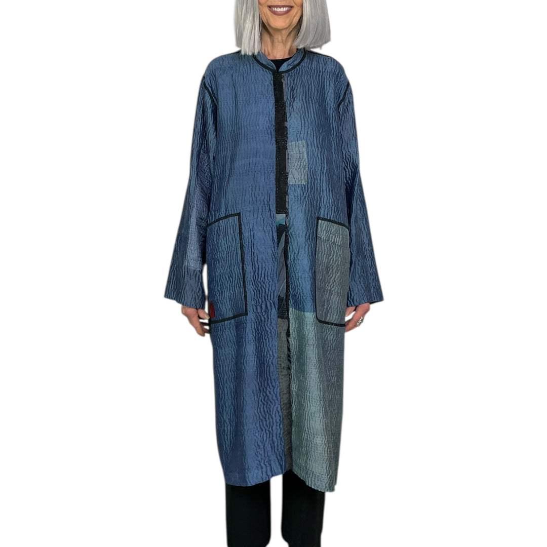 GEORGETTE PATCH KAFTAN COAT