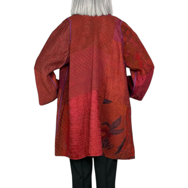 VINTAGE SILK GEORGETTE A-LINE JACKET