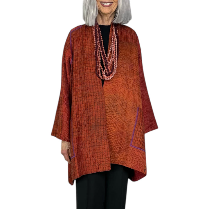 VINTAGE SILK GEORGETTE A-LINE JACKET