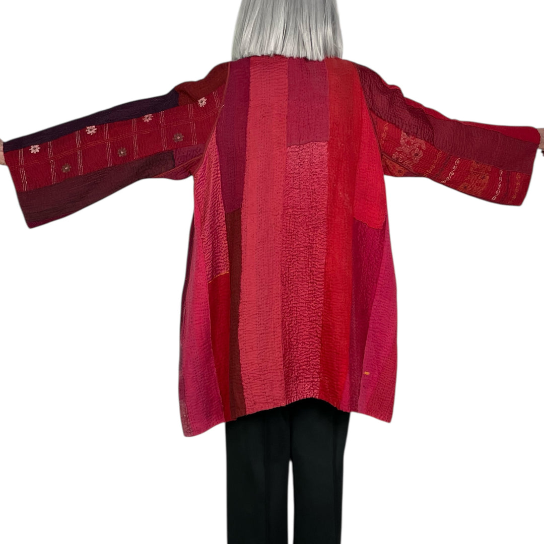 STRIPE/CHECK A-LINE JACKET