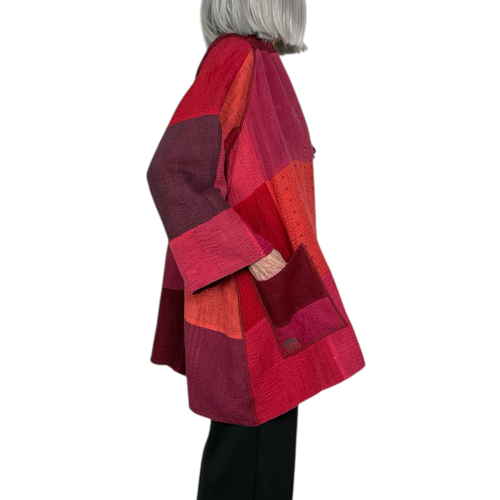 STRIPE/CHECK A-LINE JACKET