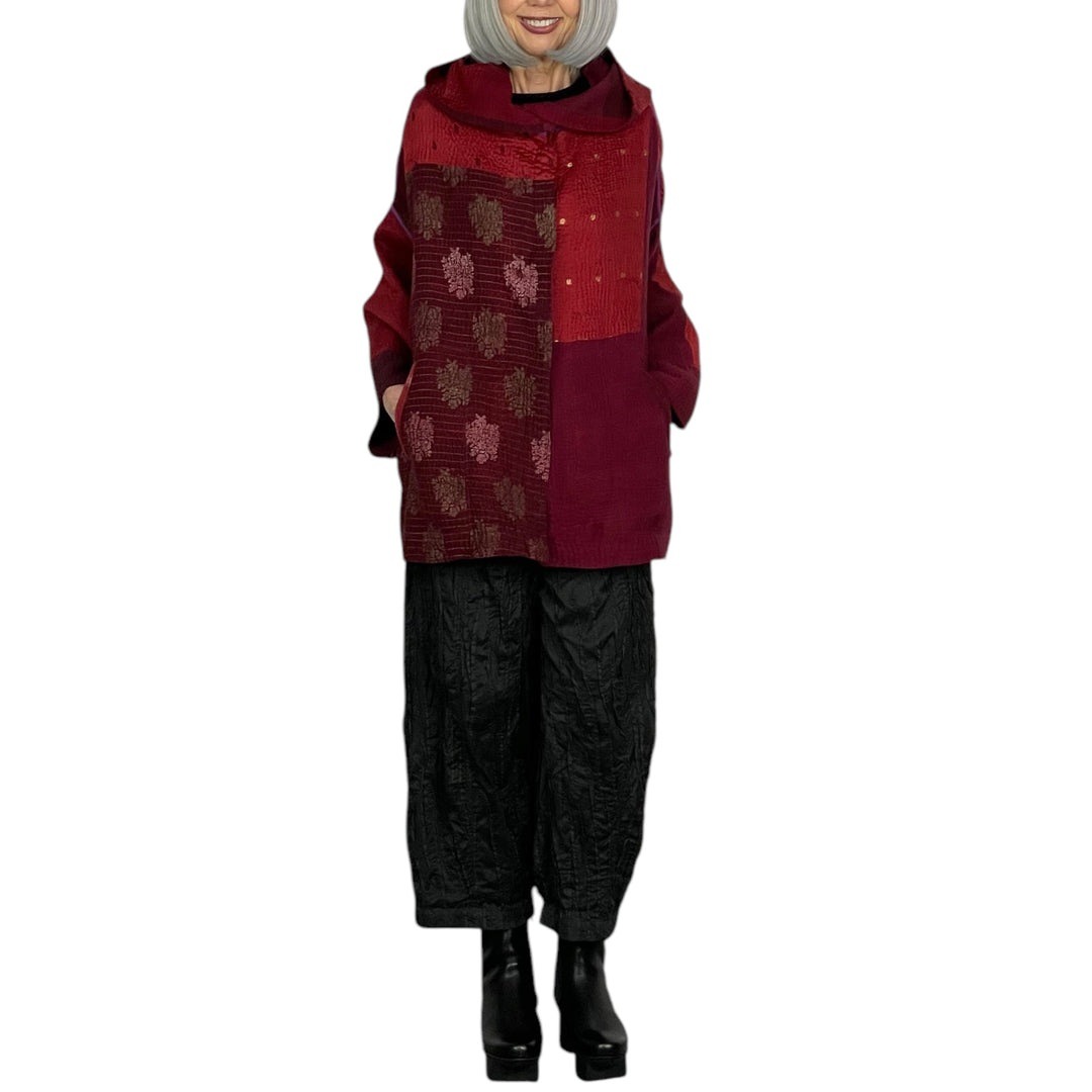 JAIPUR PATCH HOODIE PONCHO JACKET