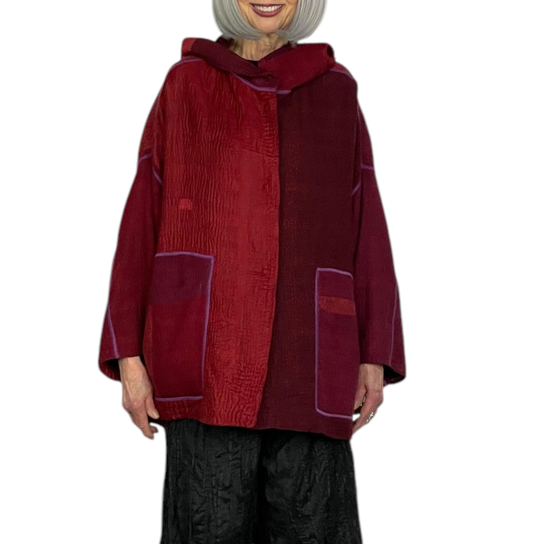 JAIPUR PATCH HOODIE PONCHO JACKET