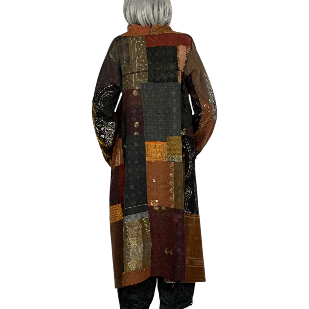 SW PATCH A-LINE LONG COAT