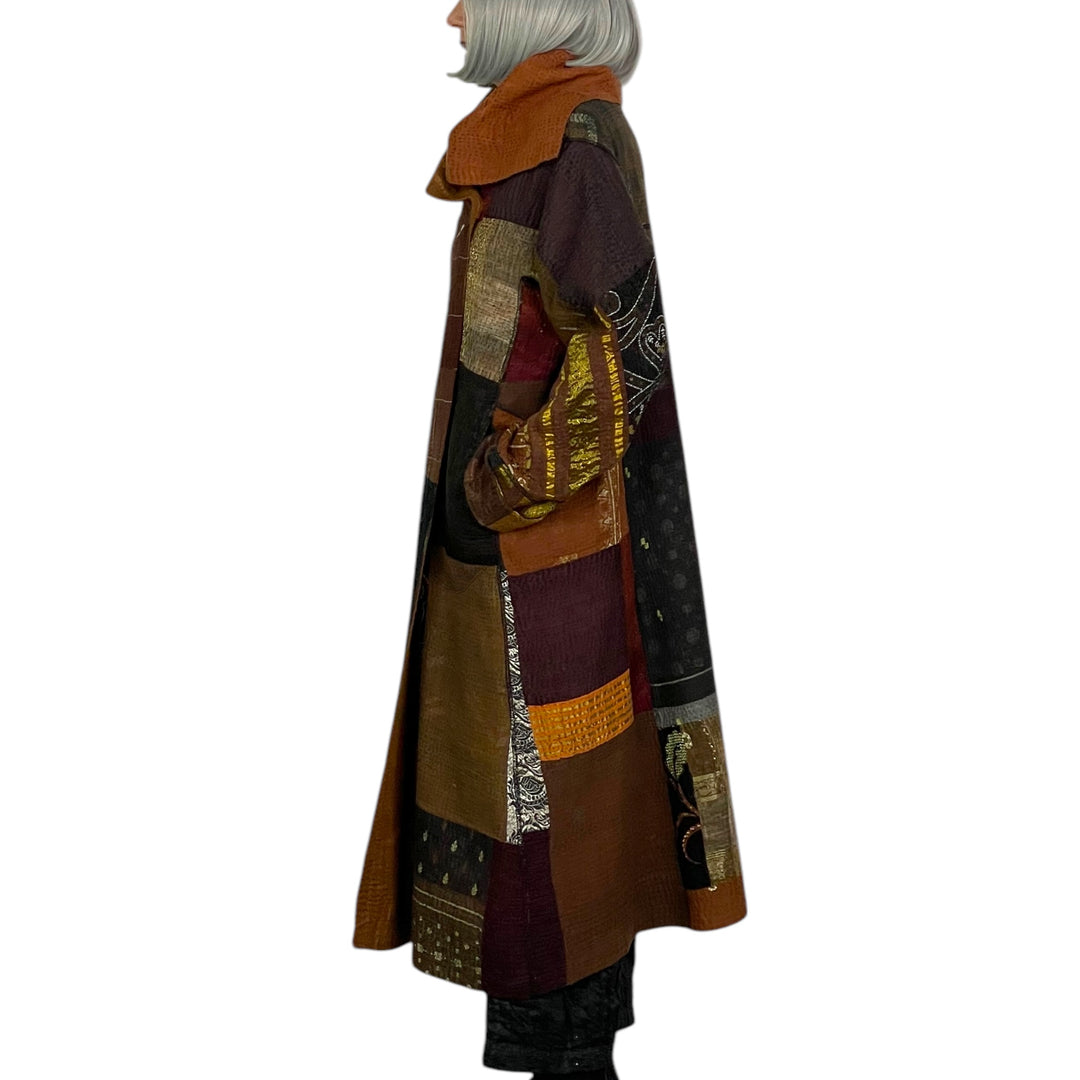 SW PATCH A-LINE LONG COAT