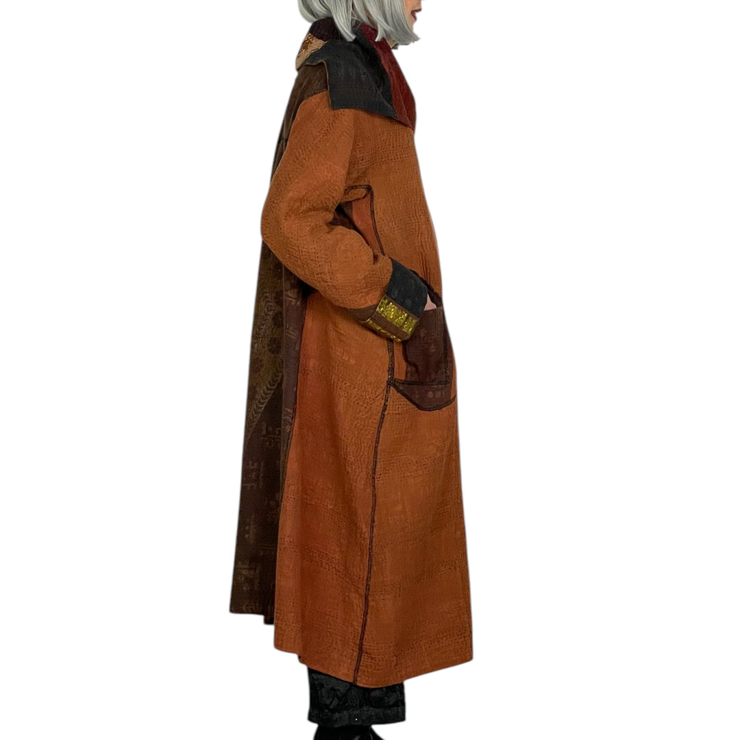 SW PATCH A-LINE LONG COAT