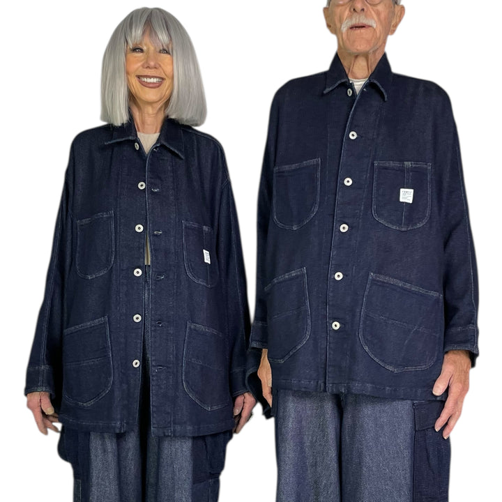 COVERALL CAPE INDIGO RINSE