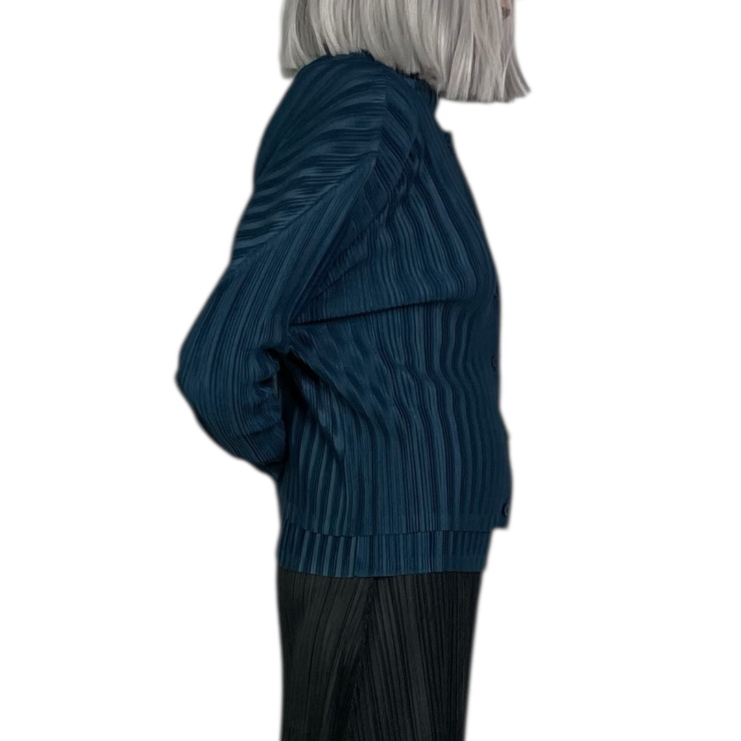 RIB PLEATS NOVEMBER CARDIGAN