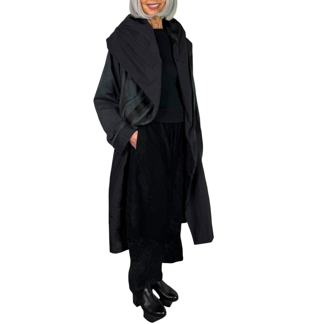 REVERSIBLE HOODED COAT