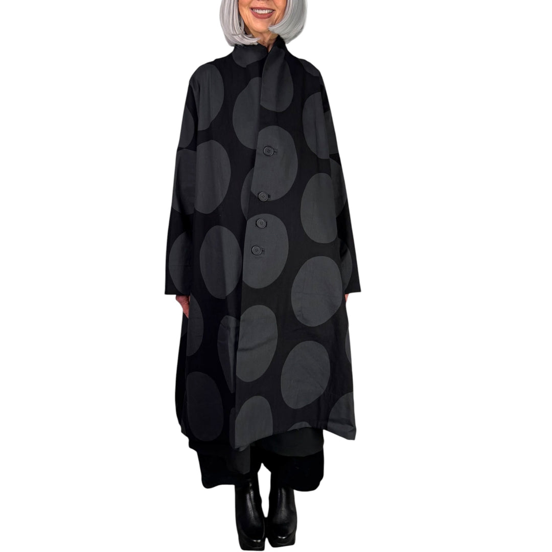BIG DOT PRINT COAT
