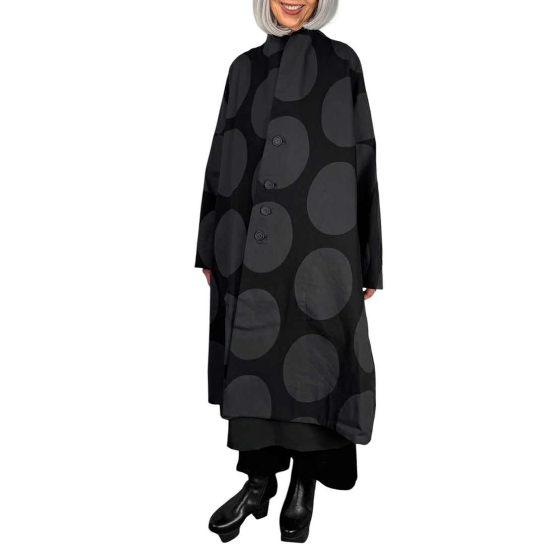 BIG DOT PRINT COAT