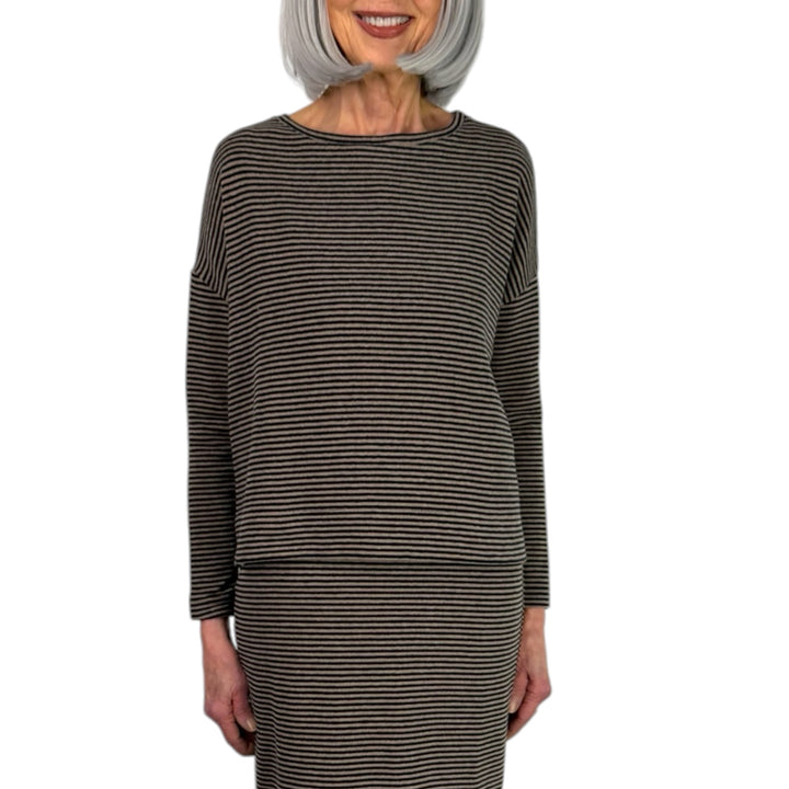 ALISON MICROSTRIPE TOP