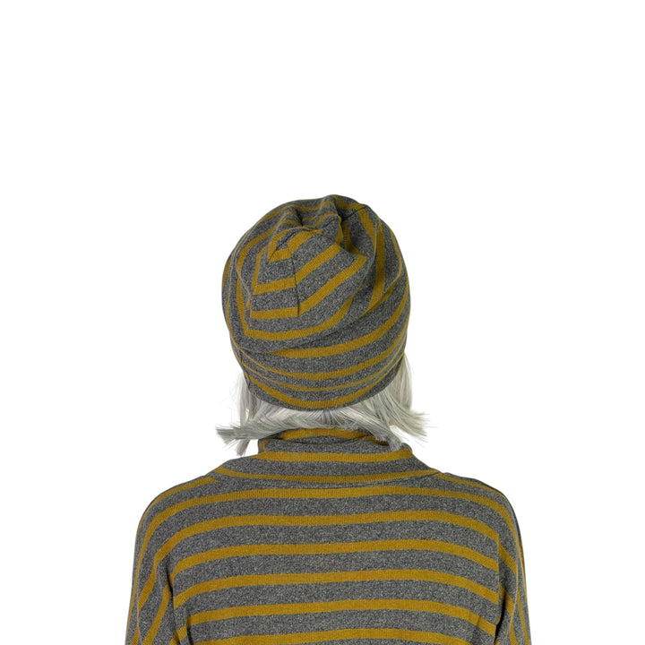 KAKI STRIPED BEANIE