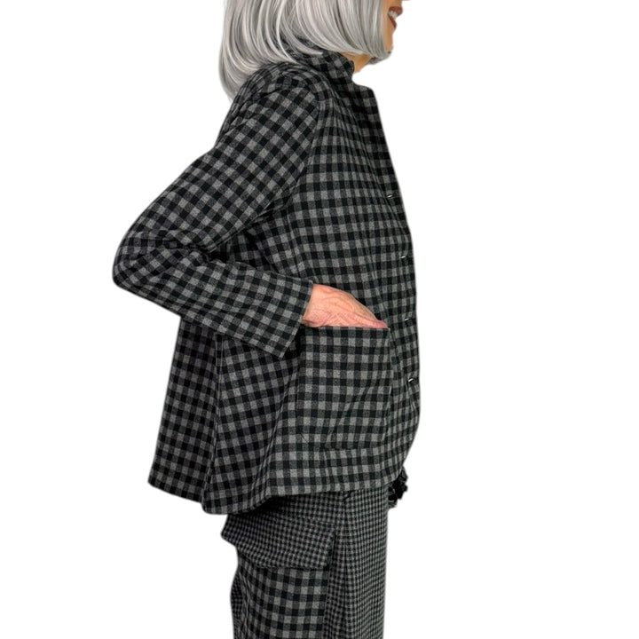 CIMONE SHAPED CHECK JACKET