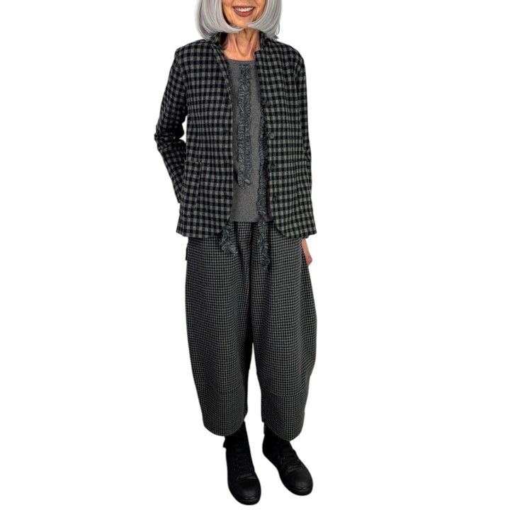 CIMONE SHAPED CHECK JACKET