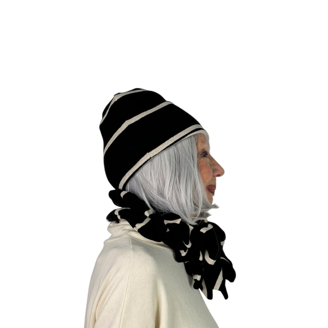 KAKI STRIPED BEANIE