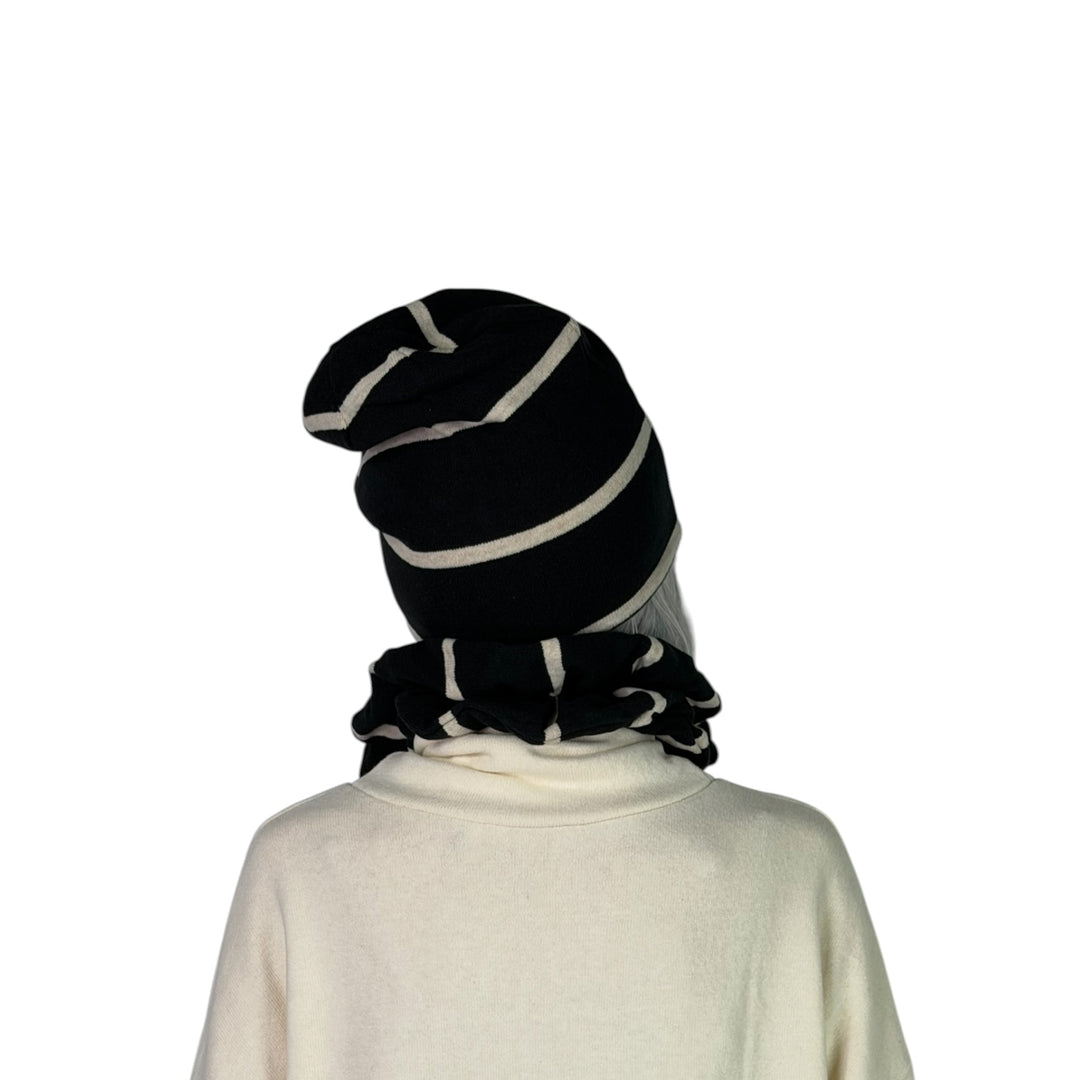 KAKI STRIPED BEANIE