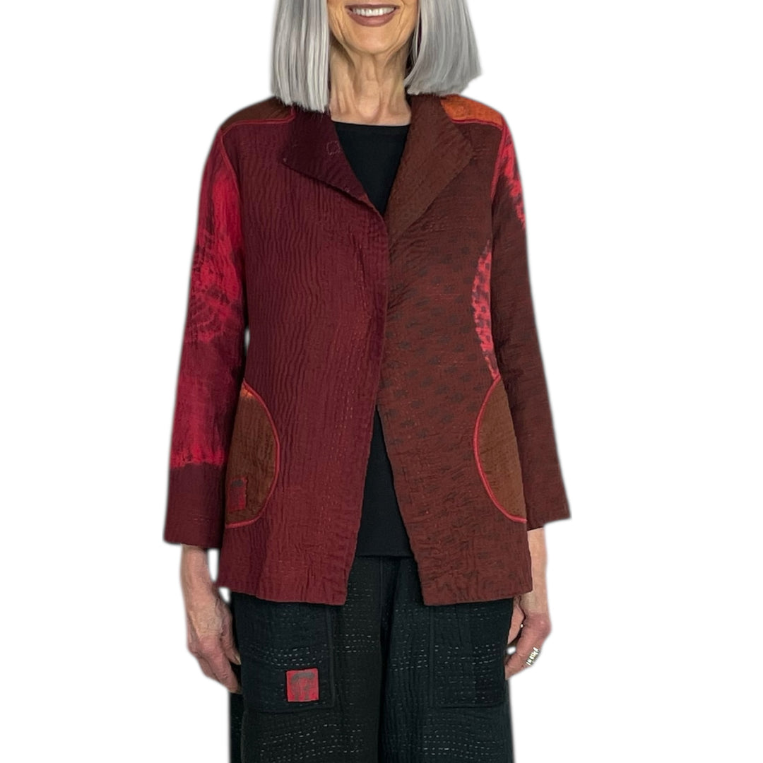 CIRCLE SHIBORI TIE DYE SHORT JACKET