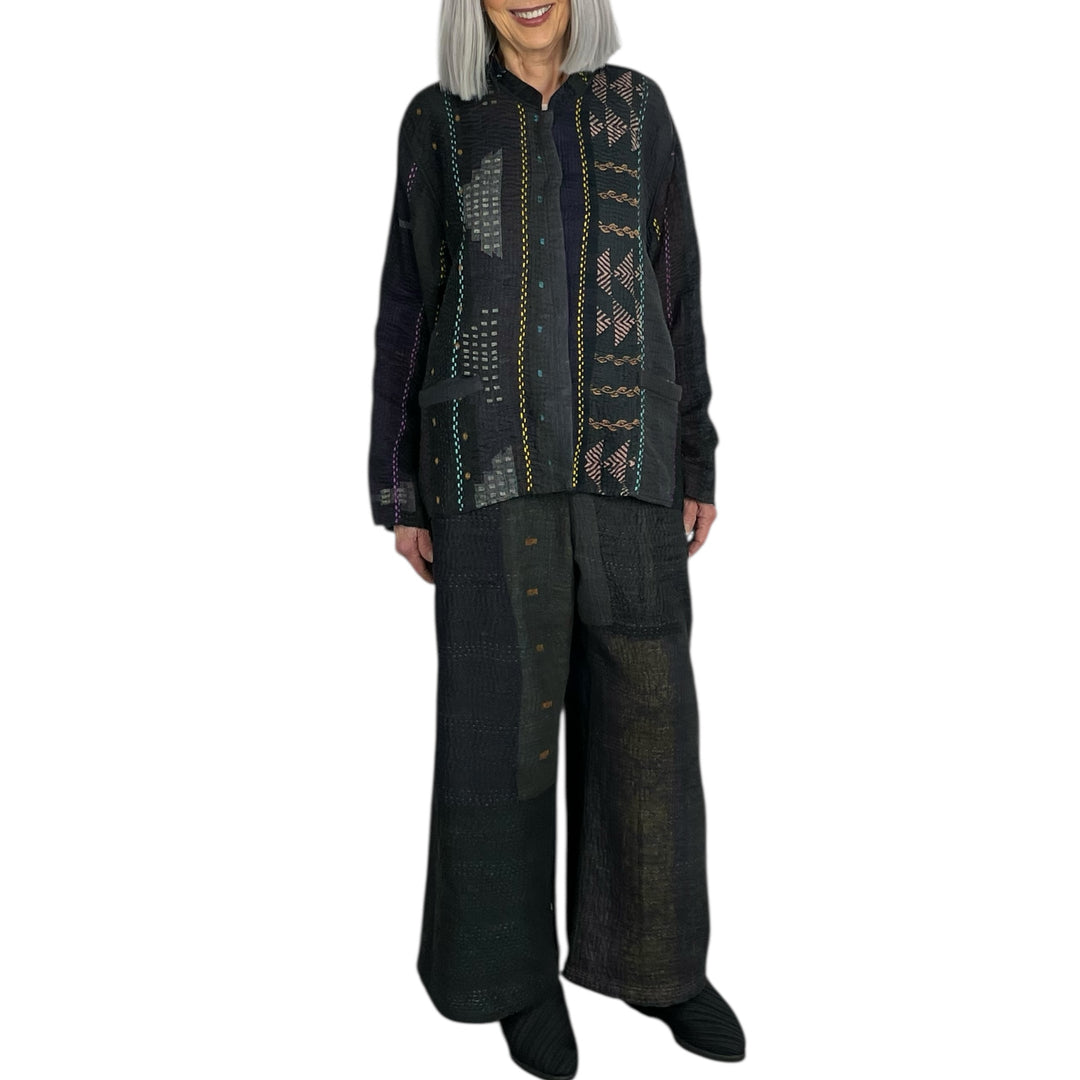 JEWEL WOVEN KAFTAN SHORT JACKET