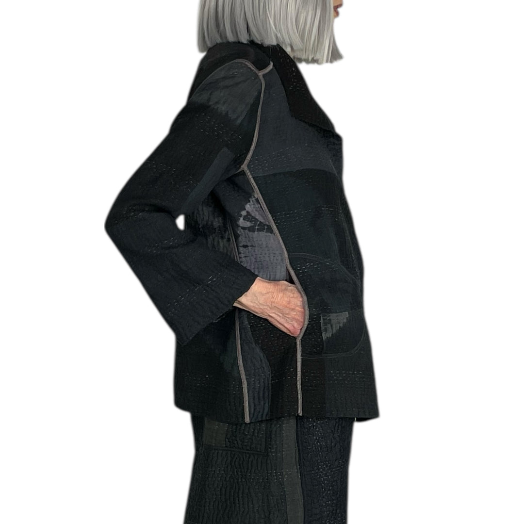 CIRCLE SHIBORI TIE DYE SHORT JACKET
