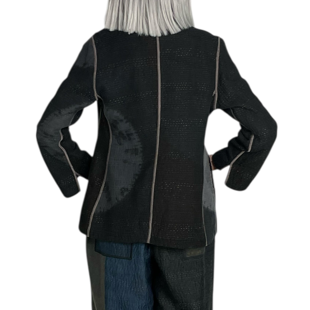 CIRCLE SHIBORI TIE DYE SHORT JACKET