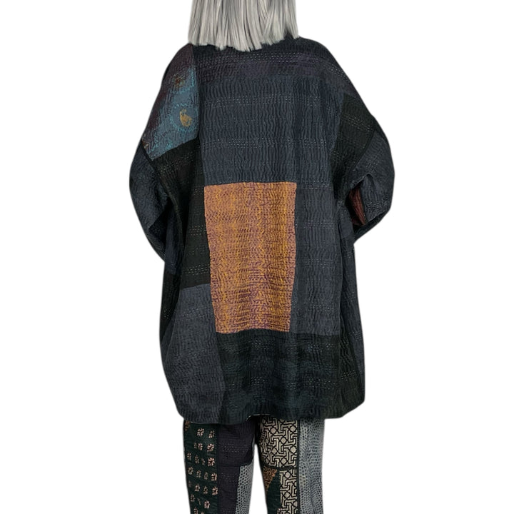 SILK JACQUARD HAORI JACKET