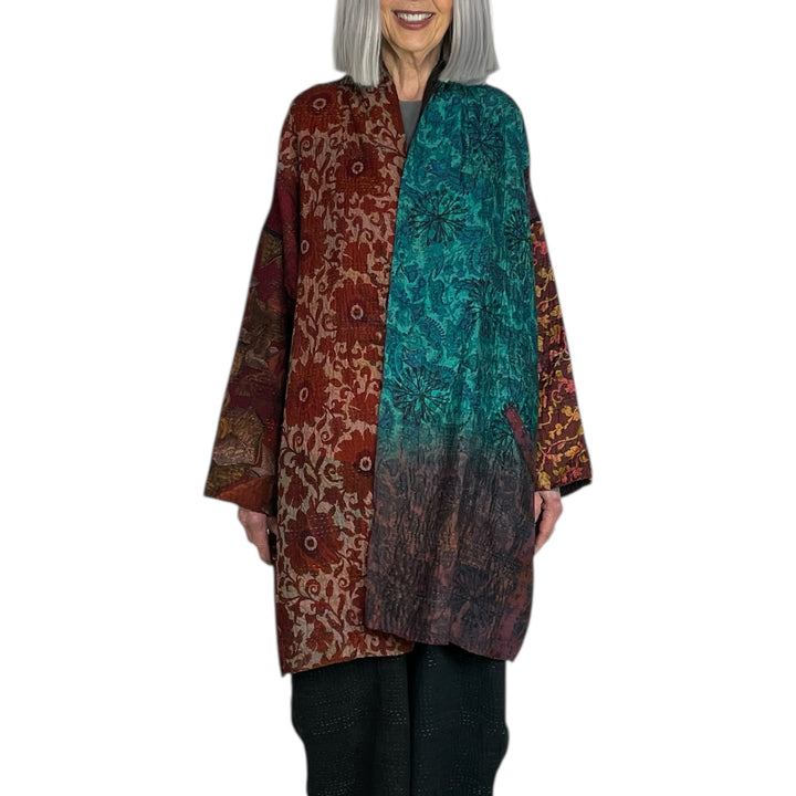 SILK JACQUARD HAORI JACKET