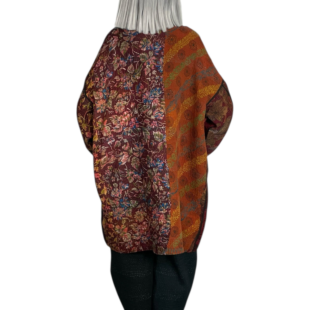 SILK JACQUARD HAORI JACKET