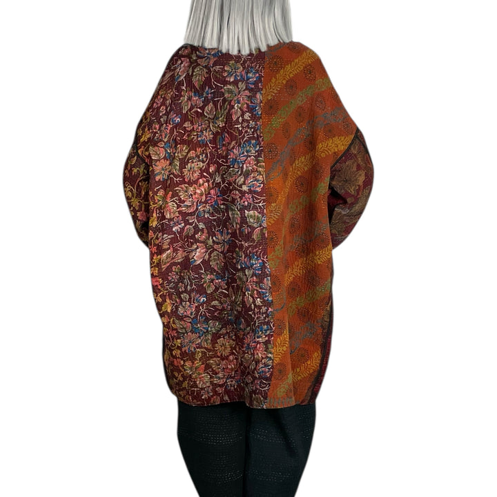 SILK JACQUARD HAORI JACKET