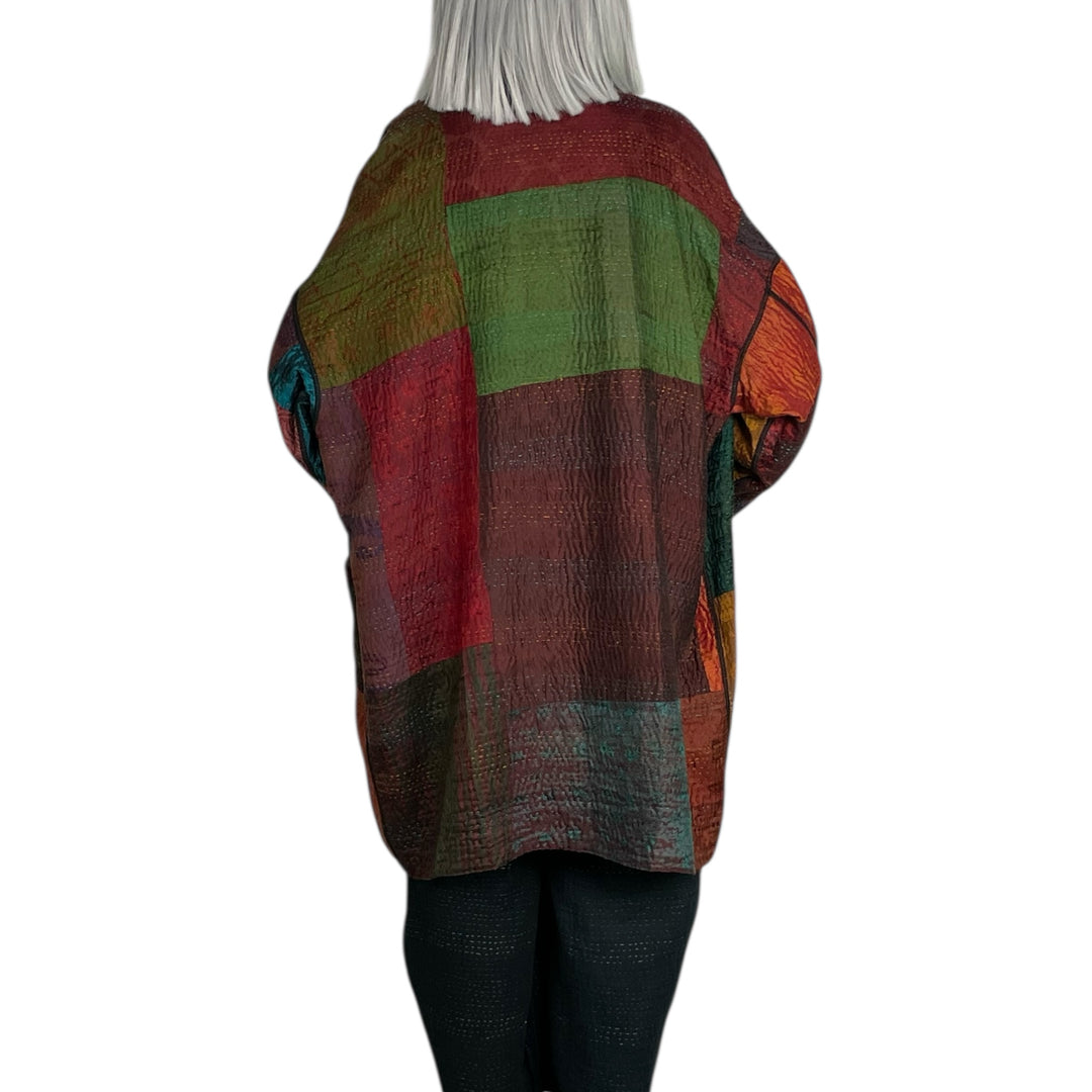 SILK JACQUARD HAORI JACKET