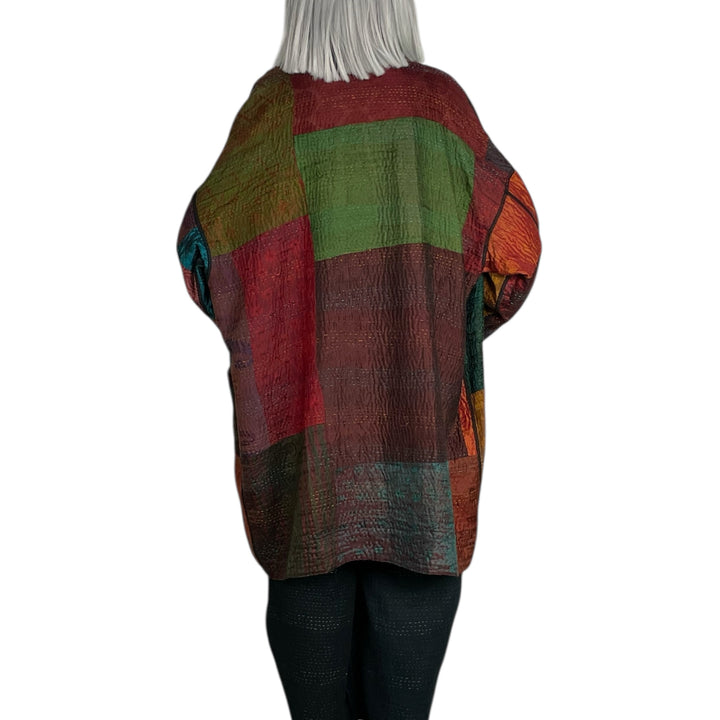 SILK JACQUARD HAORI JACKET