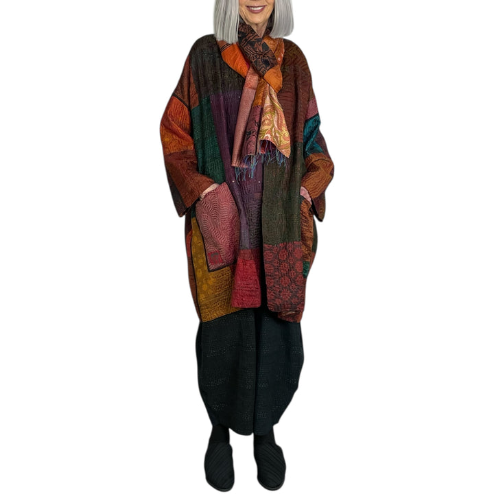 SILK JACQUARD HAORI JACKET