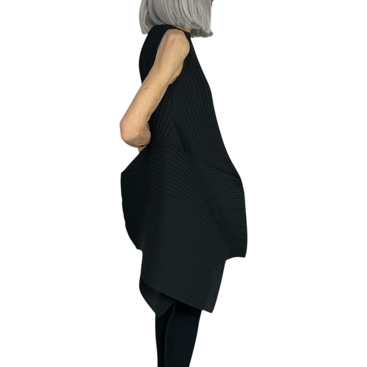 FOLD PLEATS TUNIC DRESS