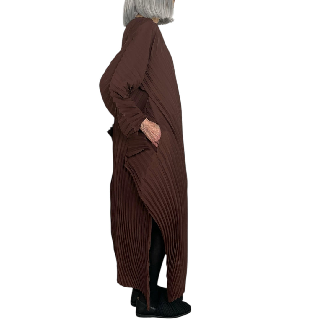 WAVE PLEATS LONG DRESS